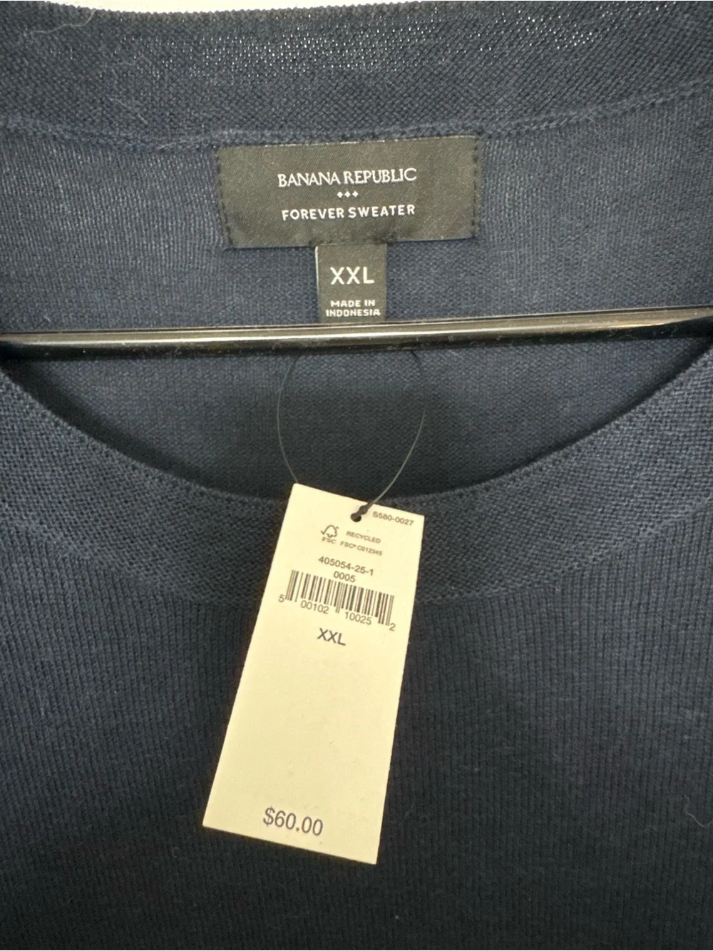 Banana Republic Men’s Forever Sweater Navy Size XXL